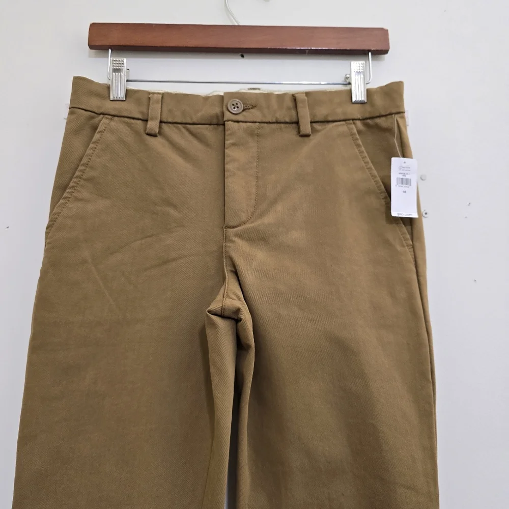 nwt GAP boys size‎ 18 Tech Skinny Pants Adjustable Waist Flat Front Tan